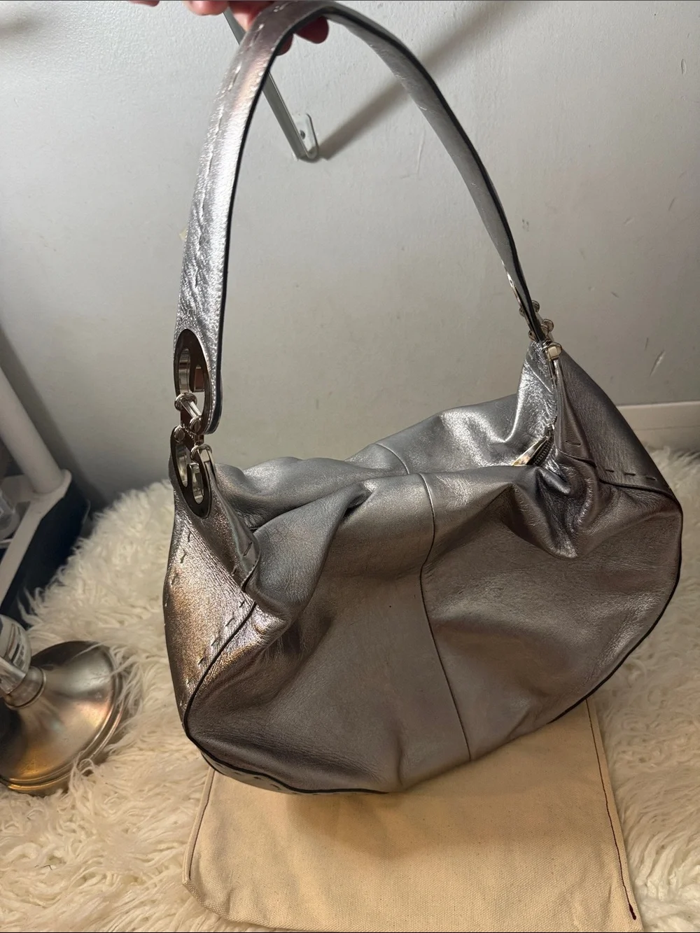 Escada sleek metallic